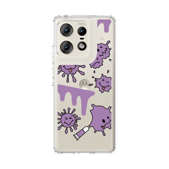 スリムプロテクションケース［ PAINTING SMILE Purple ］