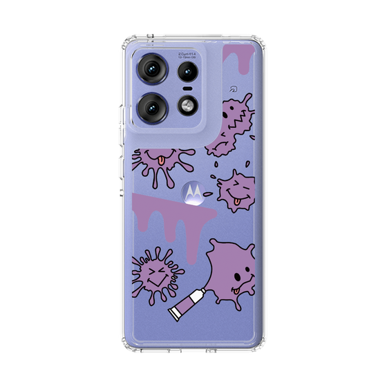 スリムプロテクションケース［ PAINTING SMILE Purple ］