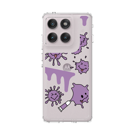 スリムプロテクションケース［ PAINTING SMILE Purple ］