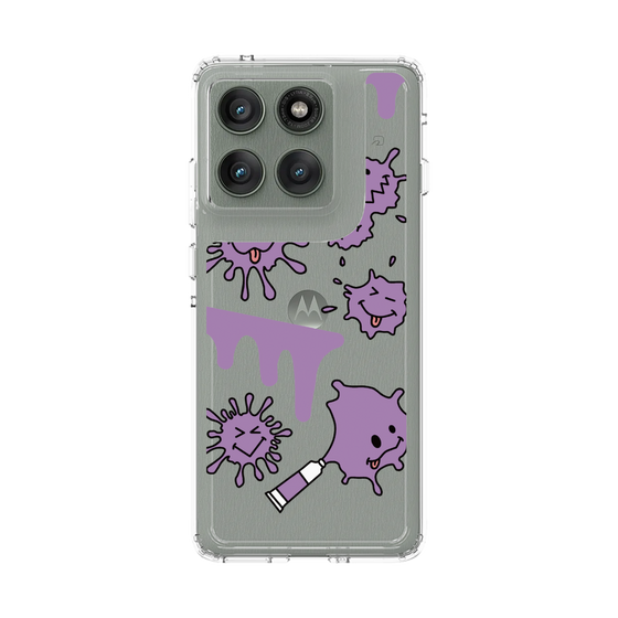 スリムプロテクションケース［ PAINTING SMILE Purple ］