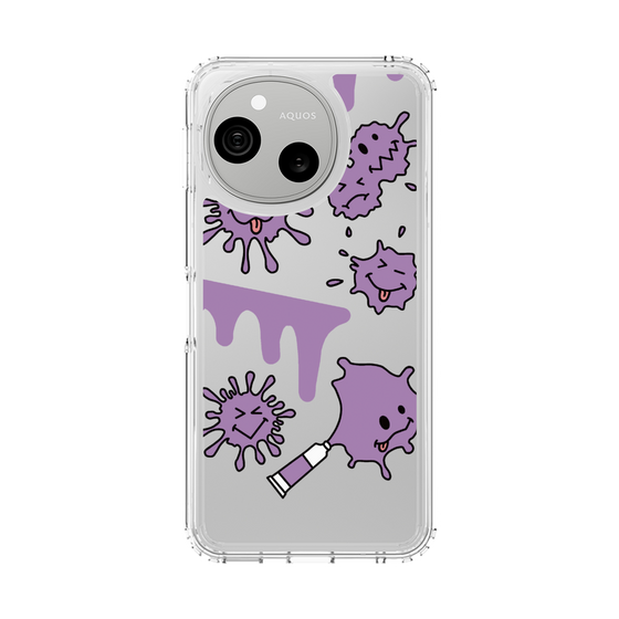 スリムプロテクションケース［ PAINTING SMILE Purple ］