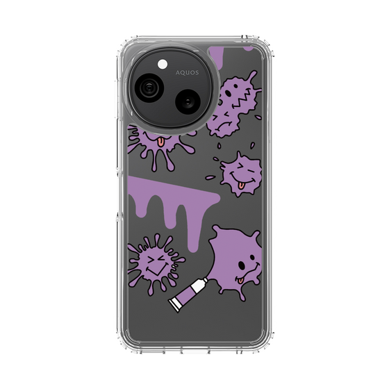 スリムプロテクションケース［ PAINTING SMILE Purple ］