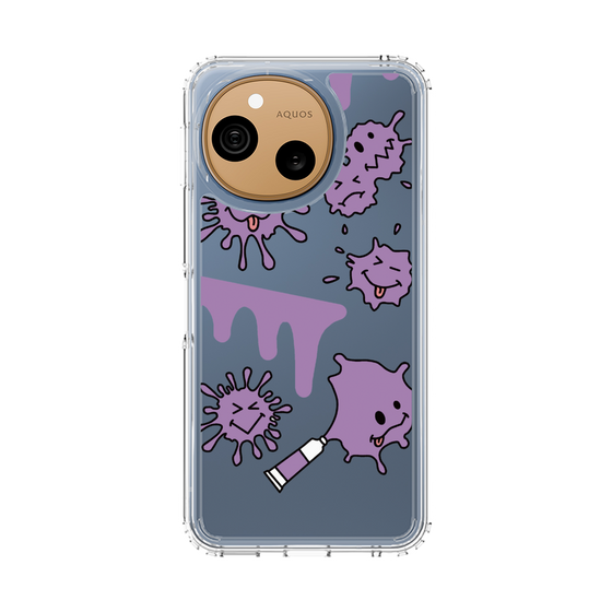 スリムプロテクションケース［ PAINTING SMILE Purple ］