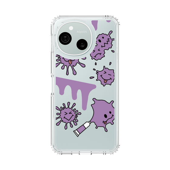 スリムプロテクションケース［ PAINTING SMILE Purple ］