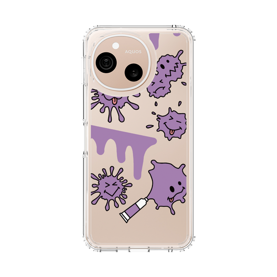 スリムプロテクションケース［ PAINTING SMILE Purple ］