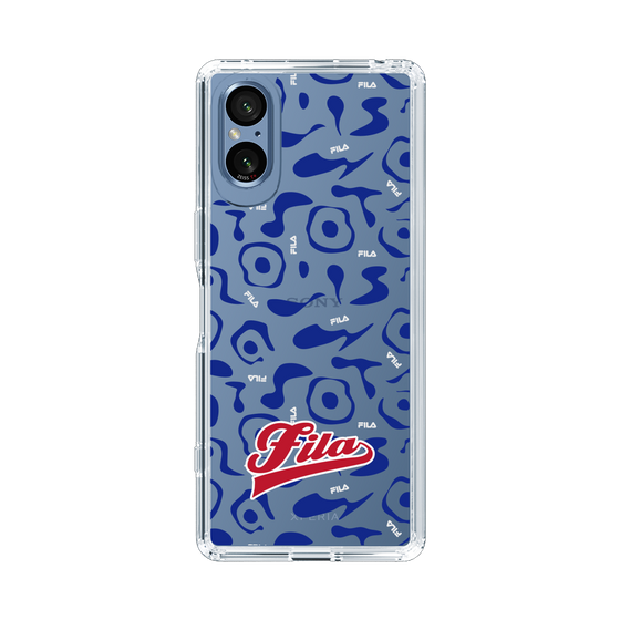 スリムプロテクションケース［ FILA - ART - Blue ］