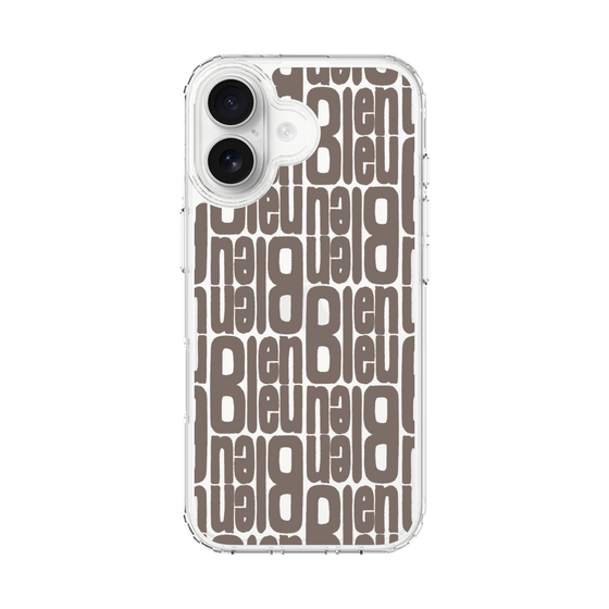 スリムプロテクションケース［ LANVIN en Bleu - Logo Pattern - Black ］