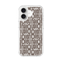 スリムプロテクションケース［ LANVIN en Bleu - Logo Pattern - Black ］