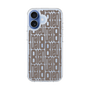 スリムプロテクションケース［ LANVIN en Bleu - Logo Pattern - Black ］