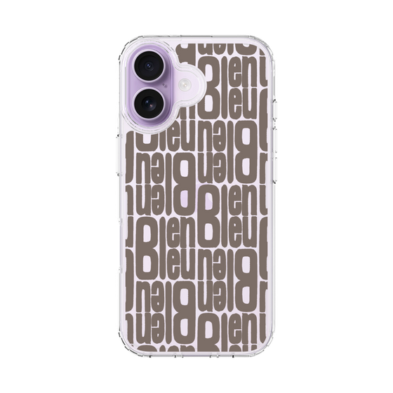 スリムプロテクションケース［ LANVIN en Bleu - Logo Pattern - Black ］