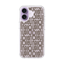 スリムプロテクションケース［ LANVIN en Bleu - Logo Pattern - Black ］