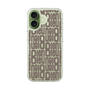 スリムプロテクションケース［ LANVIN en Bleu - Logo Pattern - Black ］