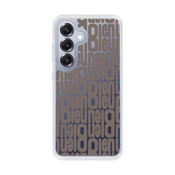 スリムプロテクションケース［ LANVIN en Bleu - Logo Pattern - Black ］
