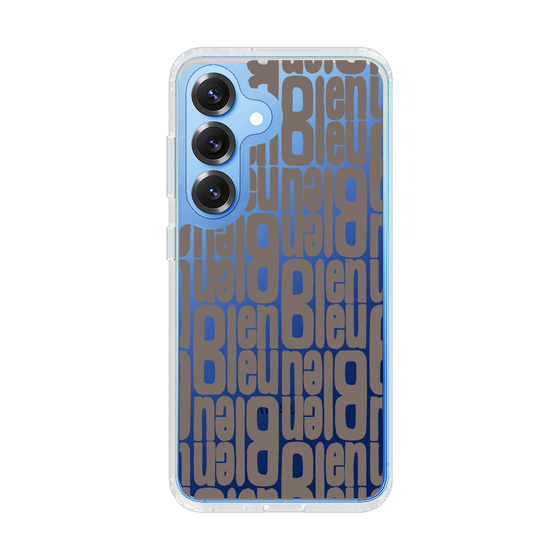 スリムプロテクションケース［ LANVIN en Bleu - Logo Pattern - Black ］