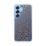 スリムプロテクションケース［ LANVIN en Bleu - Logo Pattern - Black ］