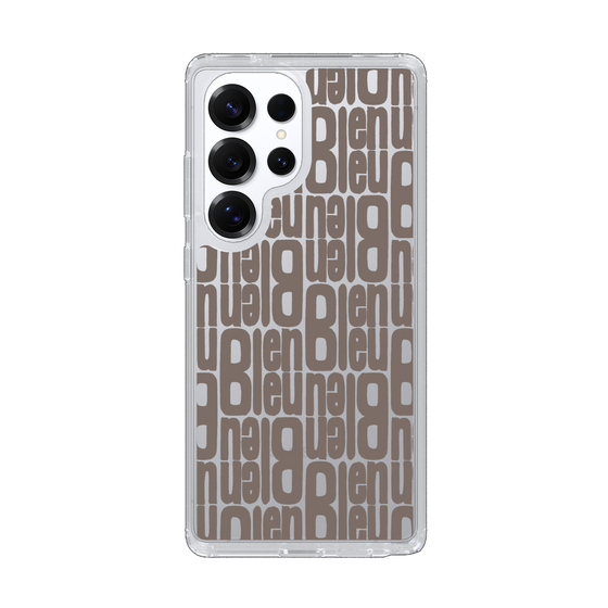 スリムプロテクションケース［ LANVIN en Bleu - Logo Pattern - Black ］