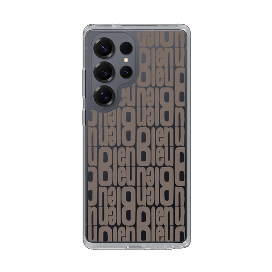 スリムプロテクションケース［ LANVIN en Bleu - Logo Pattern - Black ］