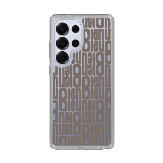 スリムプロテクションケース［ LANVIN en Bleu - Logo Pattern - Black ］