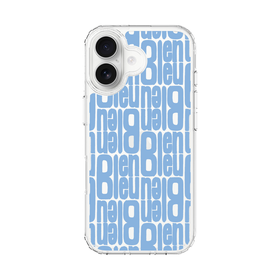 スリムプロテクションケース［ LANVIN en Bleu - Logo Pattern - Blue ］