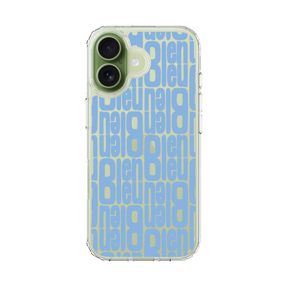 スリムプロテクションケース［ LANVIN en Bleu - Logo Pattern - Blue ］