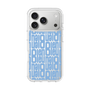 スリムプロテクションケース［ LANVIN en Bleu - Logo Pattern - Blue ］
