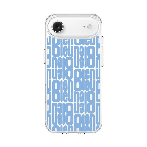 スリムプロテクションケース［ LANVIN en Bleu - Logo Pattern - Blue ］
