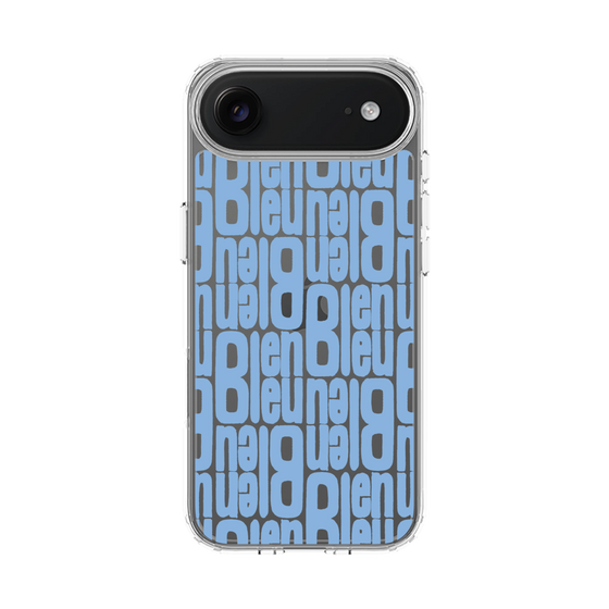 スリムプロテクションケース［ LANVIN en Bleu - Logo Pattern - Blue ］