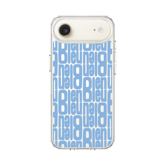 スリムプロテクションケース［ LANVIN en Bleu - Logo Pattern - Blue ］