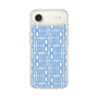 スリムプロテクションケース［ LANVIN en Bleu - Logo Pattern - Blue ］