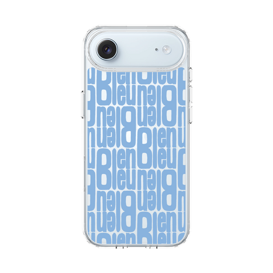 スリムプロテクションケース［ LANVIN en Bleu - Logo Pattern - Blue ］