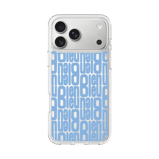 スリムプロテクションケース［ LANVIN en Bleu - Logo Pattern - Blue ］