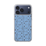 スリムプロテクションケース［ LANVIN en Bleu - Logo Pattern - Blue ］