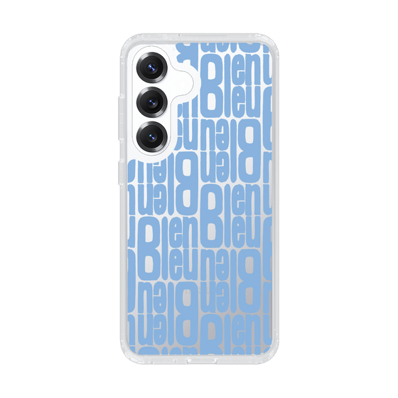 スリムプロテクションケース［ LANVIN en Bleu - Logo Pattern - Blue ］
