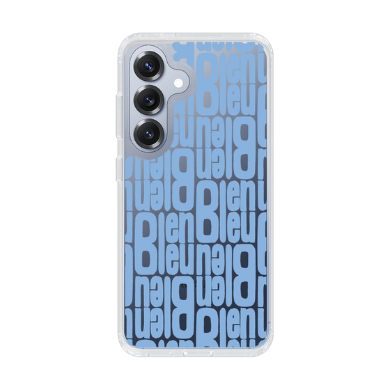 スリムプロテクションケース［ LANVIN en Bleu - Logo Pattern - Blue ］