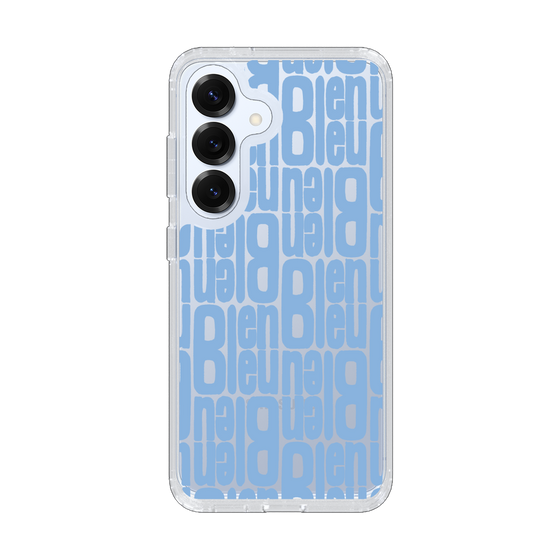 スリムプロテクションケース［ LANVIN en Bleu - Logo Pattern - Blue ］