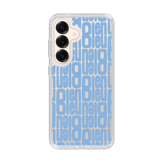 スリムプロテクションケース［ LANVIN en Bleu - Logo Pattern - Blue ］