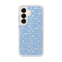 スリムプロテクションケース［ LANVIN en Bleu - Logo Pattern - Blue ］