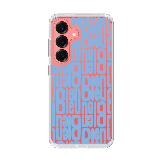 スリムプロテクションケース［ LANVIN en Bleu - Logo Pattern - Blue ］