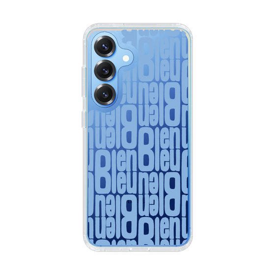スリムプロテクションケース［ LANVIN en Bleu - Logo Pattern - Blue ］