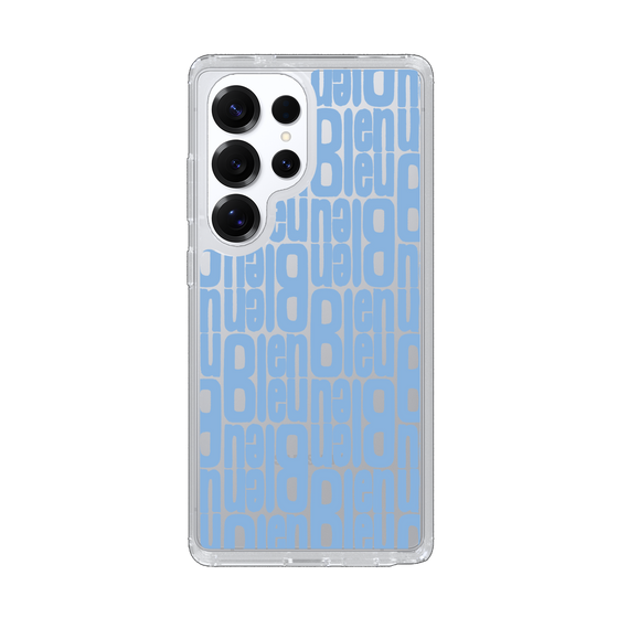 スリムプロテクションケース［ LANVIN en Bleu - Logo Pattern - Blue ］