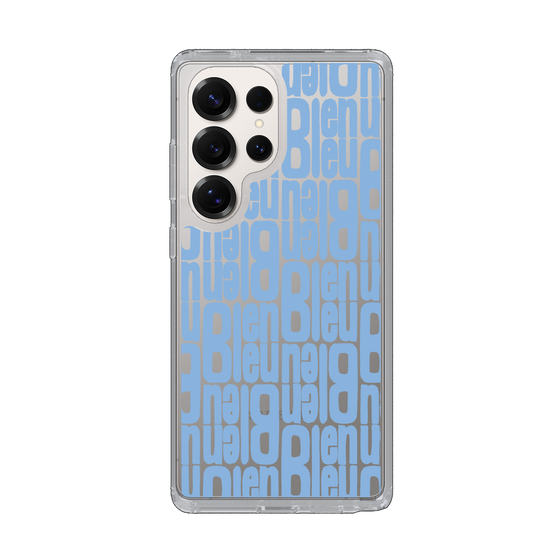スリムプロテクションケース［ LANVIN en Bleu - Logo Pattern - Blue ］