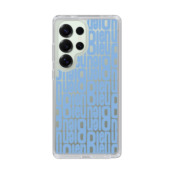スリムプロテクションケース［ LANVIN en Bleu - Logo Pattern - Blue ］