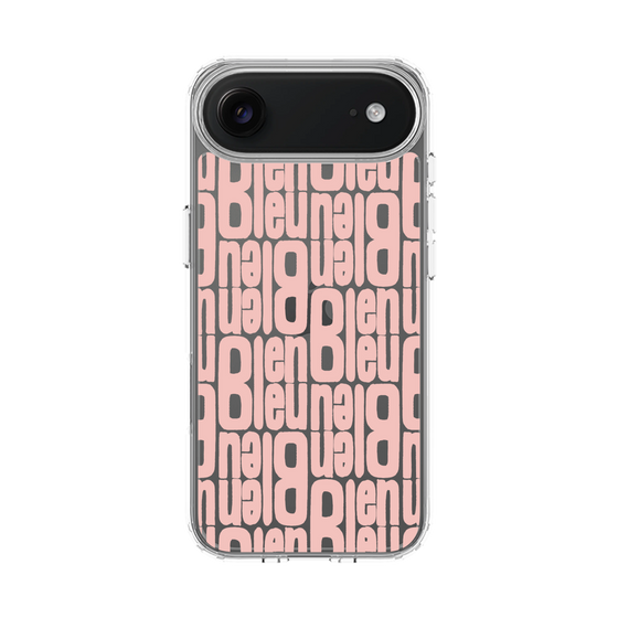 スリムプロテクションケース［ LANVIN en Bleu - Logo Pattern - Pink ］