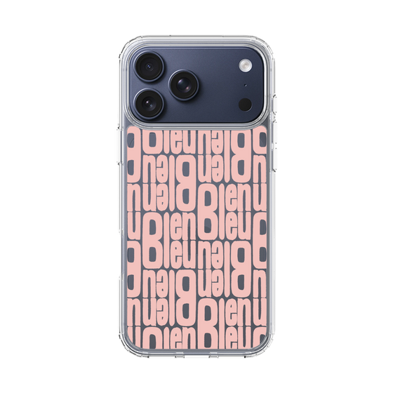 スリムプロテクションケース［ LANVIN en Bleu - Logo Pattern - Pink ］
