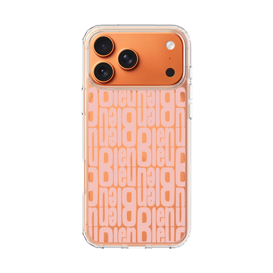 スリムプロテクションケース［ LANVIN en Bleu - Logo Pattern - Pink ］