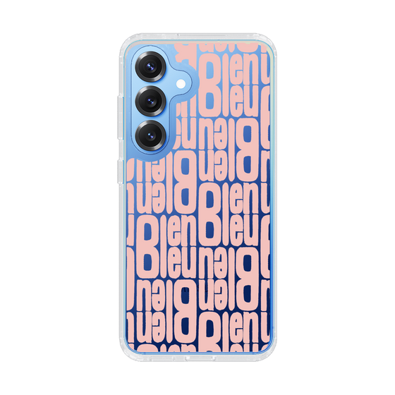 スリムプロテクションケース［ LANVIN en Bleu - Logo Pattern - Pink ］