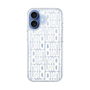 スリムプロテクションケース［ LANVIN en Bleu - Logo Pattern - White ］
