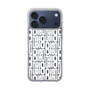 スリムプロテクションケース［ LANVIN en Bleu - Logo Pattern - White ］