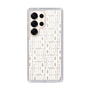 スリムプロテクションケース［ LANVIN en Bleu - Logo Pattern - White ］