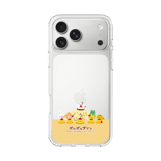 スリムプロテクションケース［ ポムポムプリン - チームプリンなかよしデザイン ］